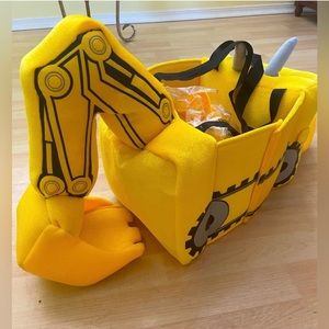 NWT Excavator Construction Worker Blippi Halloween Costume with Hard Hat